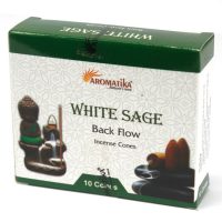 White Sage Backflow Incense Cones