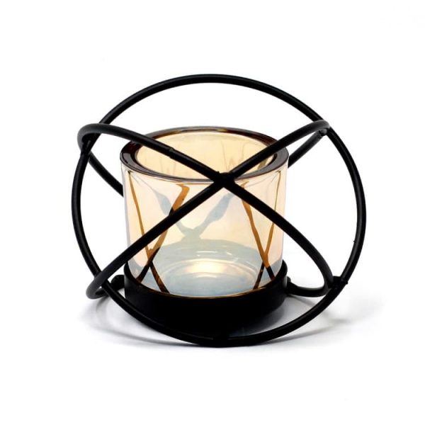 1 Cup Single Ball Centrepiece Iron Votive Candle Holder