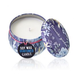 Tea & Rose Art Tin Candle