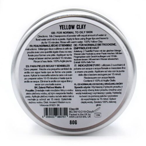 Yellow Clay Face Mask 3