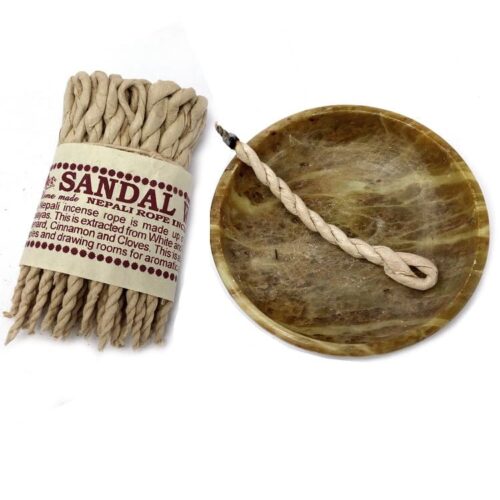 Sandalwood & Spice Pure Herbs Rope Incense 2